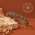 Kashmiri Filigree Oxidised Silver Bangle