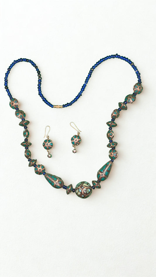 Kashmiri turquoise vintage necklace
