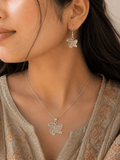 Kashmir Map Earring & Pendant